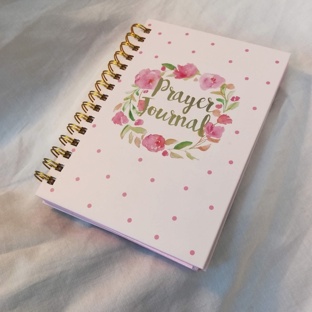 Pink Floral & Polka Dot Spiral Notebook